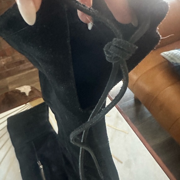 Black leather/suede over the knee size 10 Freebird by Steve Madden boots - Picture 5 of 8